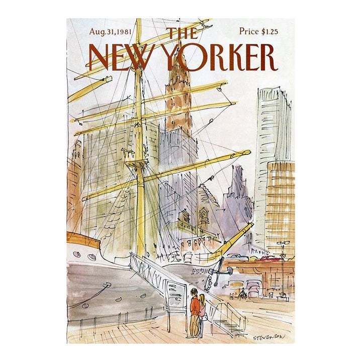 1981, New Yorker Magazine Cover, August 31 (James Stevenson), Original