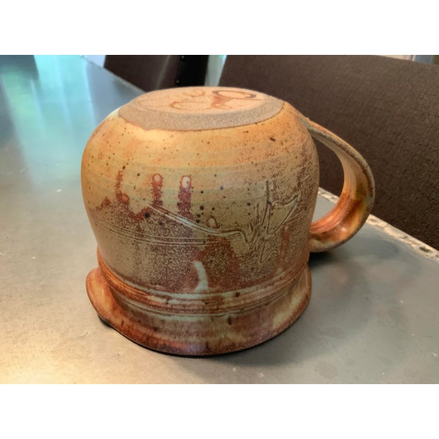 Ceramic Vintage Chris Davis Medium Functional Pottery Pitcher For Sale - Image 7 of 10