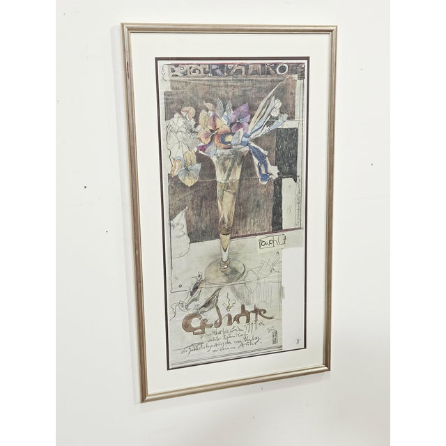 Horst Janssen, Artistic Poster Poems, 1979, Lithograph For Sale - Image 4 of 18