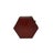 This striking hexagonal storage box is finished in a deep cinnabar-red lacquer, featuring a traditional landscape scene on...