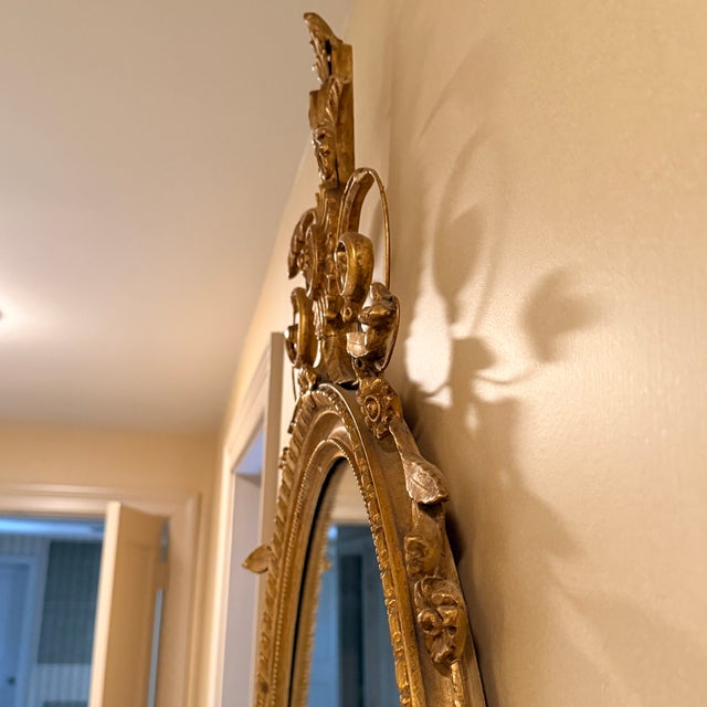 Adams Style Oval Wall Mirror For Sale - Image 4 of 9