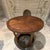 For your consideration, a vintage Lane Rhythm Walnut round drum side table, Style 997, circa 1963, featuring a distinctive...