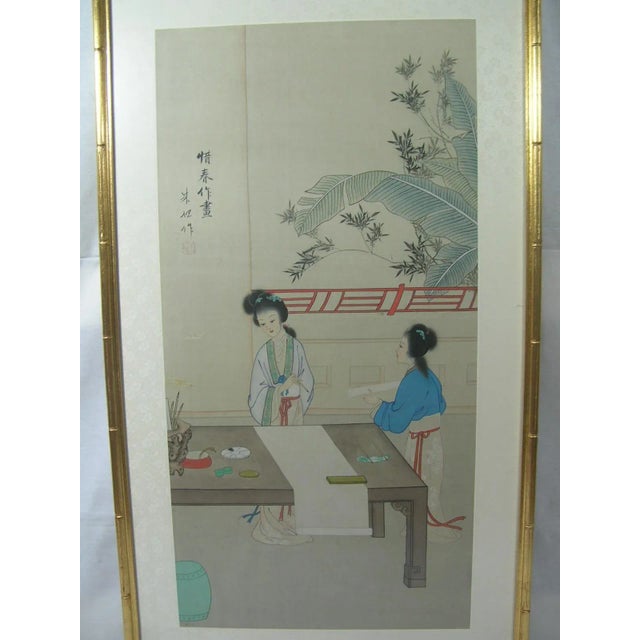 Up for sale is a vintage Chinese painting depicting a young talented lady Xi Chun (Jia Xichun, a primary character in the...