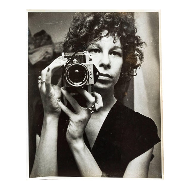 Nona HatayVintage Silver Gelatin Rock and Roll Photogapher Nona Hatay Self Portrait For Sale