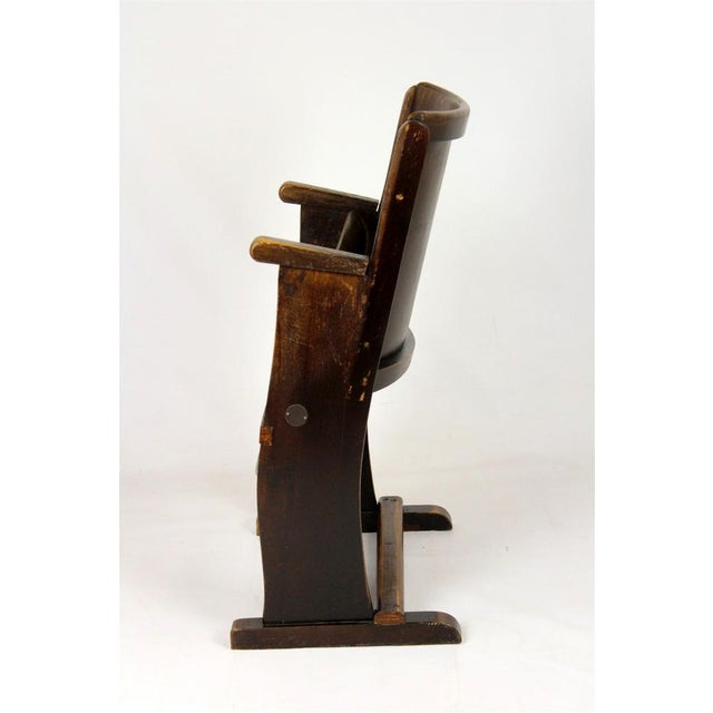Vintage Czech Cinema Chair in Wood from Ton, 1940s For Sale - Image 6 of 11