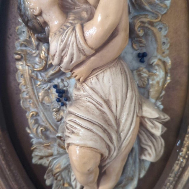 1960s Vintage Rococo "Lover's Mirror" For Sale - Image 5 of 8