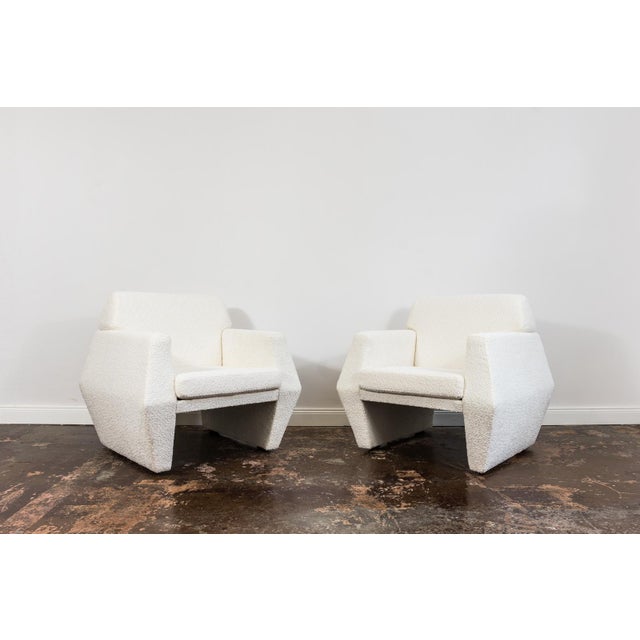 Vintage Geometric Armchairs from LFM, Poland, 1970s, Set of 2 For Sale - Image 11 of 16