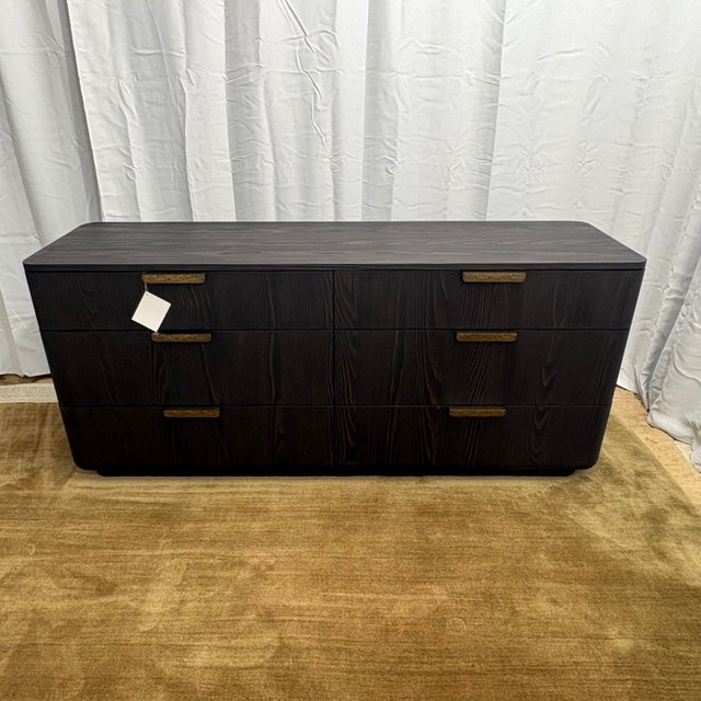 Rh Ciro 6-Drawer Dresser Black European Fir | Designed by Julie Lawrence For Sale - Image 13 of 18