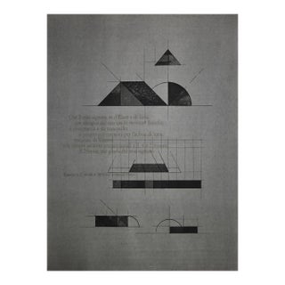 Walter Valentini, Nippur Temple, Etching, 1976 For Sale