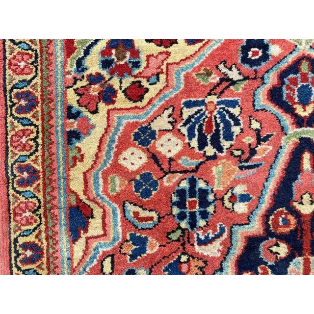 Small Vintage Sarouk Rug For Sale - Image 10 of 18