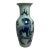 19th Century Late Qing Dynasty Chinese Blue Celadon Porcelain Baluster Vase For Sale