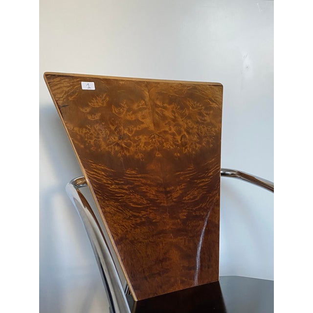 1980s Sculptural Dining Chairs by Klaus Wettergren for Q-Production, Denmark, 1980s, Set of 4 For Sale - Image 5 of 15