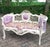 Wood 1970s French Louis XVI Pastel Beech Settee - 1 Pc For Sale - Image 7 of 12