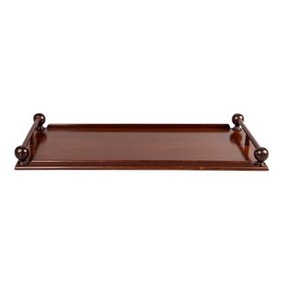 Antique Cuban Mahogany Rectangular Tray For Sale