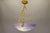French Art Nouveau Lilac and White Glass Pendant Light from Muller Strasbourg For Sale - Image 18 of 18