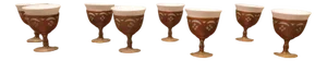 Arts and Crafts Handmade Copper Egg Cups from Picards Ltd. of London, 1900s, Set of 8