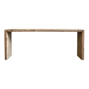 Elm Wood Waterfall Style Console Table