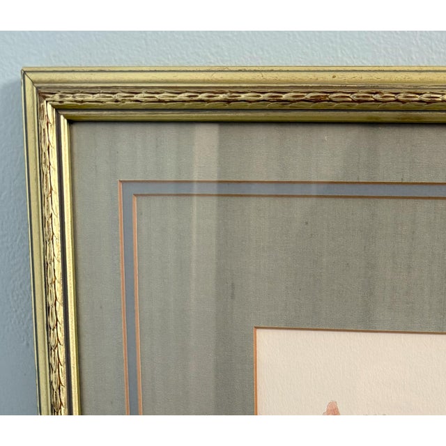 Late 20th Century Original Mary Bertrand Botanical Watercolor Painting, Signed and Numbered, Custom Framed For Sale - Image 5 of 12