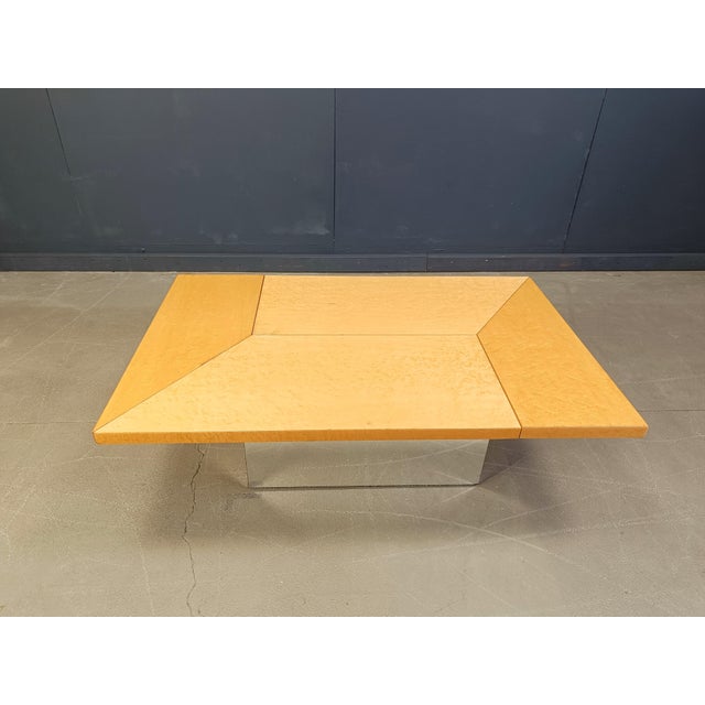 Mid-Century Modern Vintage Ash Coffee Table by Paul Michel, 1970s For Sale - Image 3 of 13