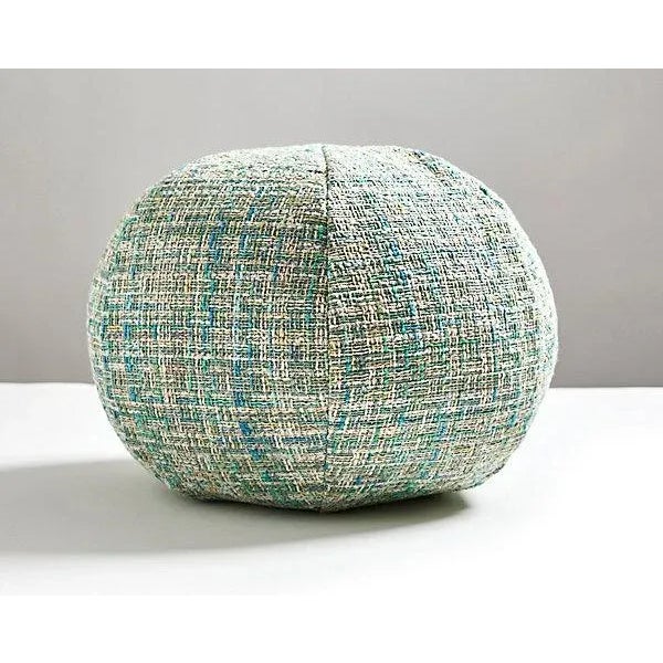 Traditional The House of Scalamandré Faye Sphere Pillow, Aquamarine For Sale - Image 3 of 3