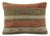 Turkish Kilim Lumbar Pillow Cover 16'' X 24'' For Sale