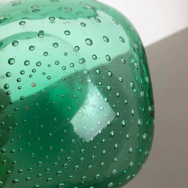 Green Murano Glass Bullicante Ashtray, Italy, 1970s For Sale - Image 17 of 18