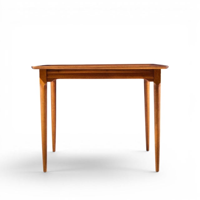 Mid 20th Century Ramseur Mid Century Walnut Expanding Dining Table With 3 Leaves For Sale - Image 5 of 16