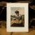 Portraiture 1955 After Jean Baptiste Camille Corot "Woman Reading", Vintage Full-Color Print For Sale - Image 3 of 8