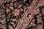 1990s Shabby Chic Pak-Persian Black/Green Wool Rug - 9'2'' X 12'2'' For Sale - Image 5 of 9