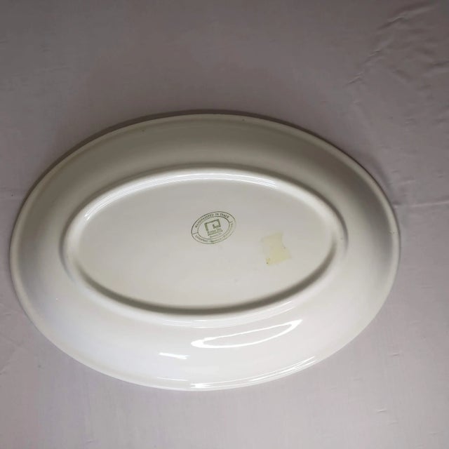 Figurative 1980s Roma Inc. Hand-Painted Watermelon Oval Serving Platter, Italy For Sale - Image 3 of 7