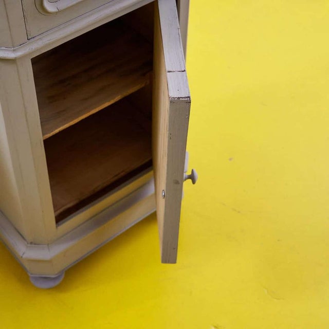 Wood Dove Grey Bedside Tables, 1930s, Set of 2 For Sale - Image 7 of 16