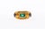 Etruscan Style Ring w/Emerald & Sapphires Size 7.5 For Sale - Image 4 of 11