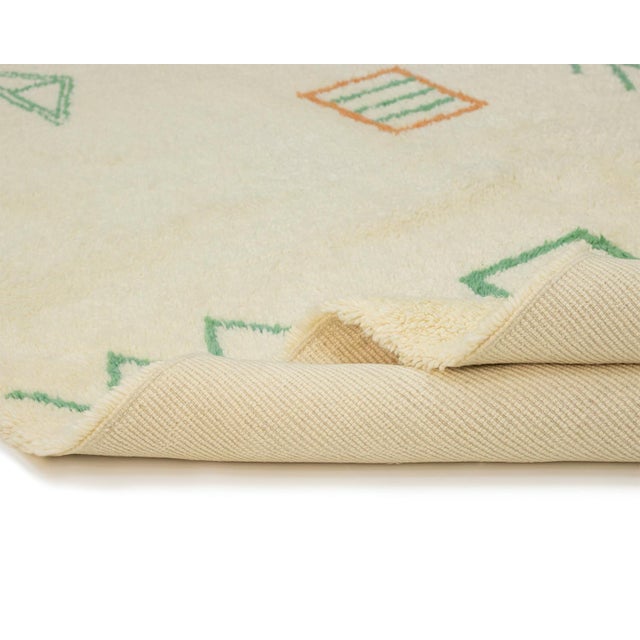 Berber Hand-Knotted Moroccan Wool Rug | 9'4" X 6'8" | One of a Kind For Sale - Image 13 of 13