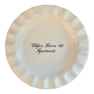 Vintage Italian Ceramic Private Estate Ashtray For Sale