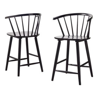 Blanchard Counter Stool - Black, Set of 2 For Sale