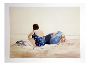 "Beached" Jean L. Barton Signed Lithograph