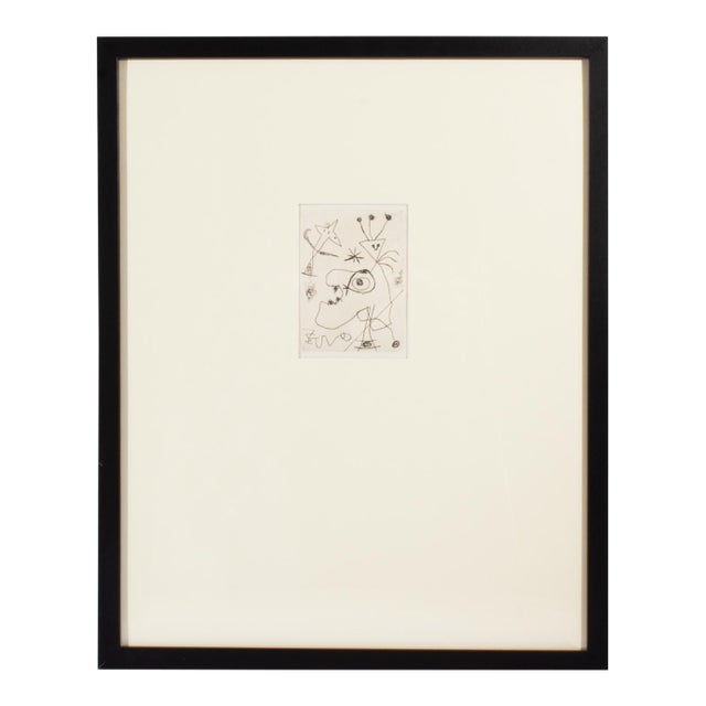 1956 Etching “Derriere Le Miroir: 10 Ans D'Édition” by Joan Miró For Sale