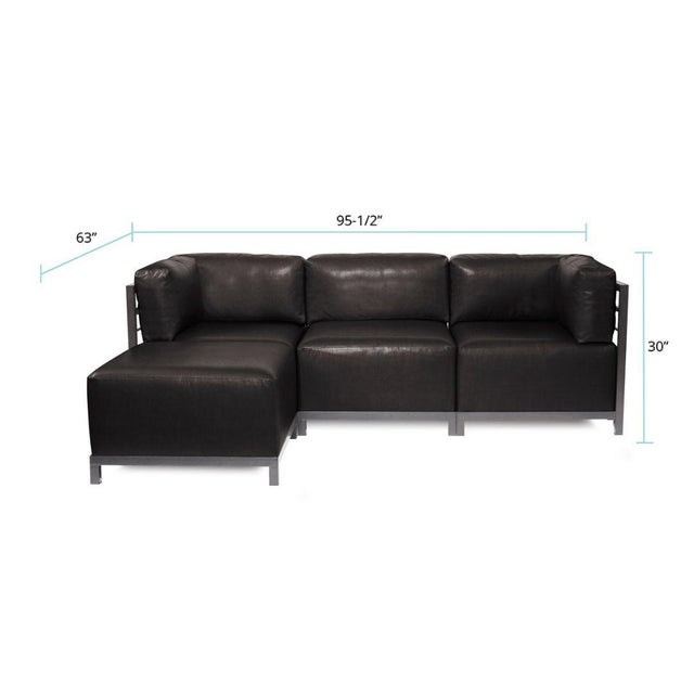 2020s Axis 4pc Sectional Avanti Black Titanium Frame For Sale - Image 5 of 6