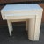 Victorian Off-White Enamel Fold-Top Sewing Table / Student Desk For Sale - Image 9 of 10