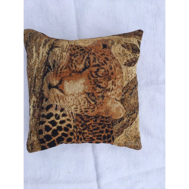 2000s Wild Jaguar Very Small Pillow For Sale - Image 4 of 6