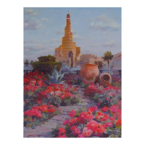 Monuments Castles Architectural Oil Painting Original Soviet Art Ukrainian Artist Polyakov S. 80-60 18