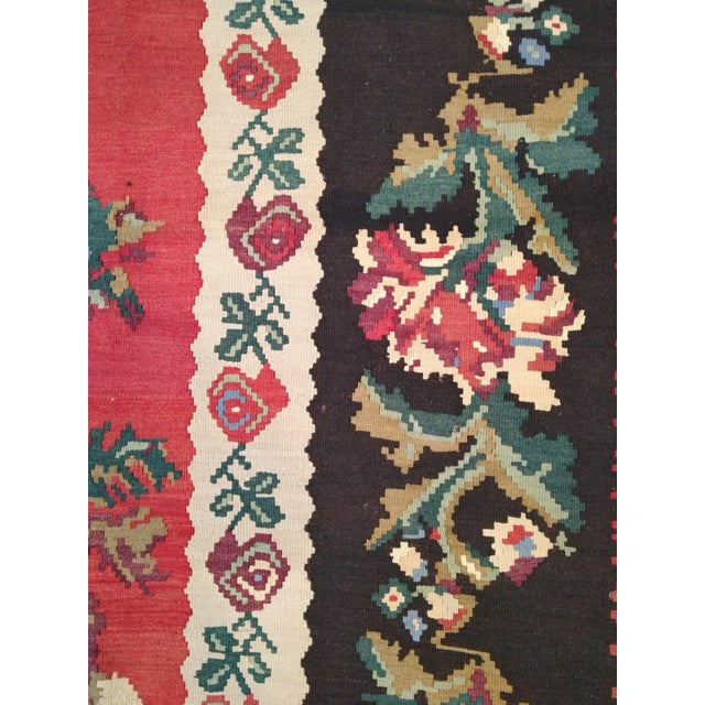 Persian 1930s Besarabian Kilim Rug 9' X 11'6" For Sale - Image 3 of 6