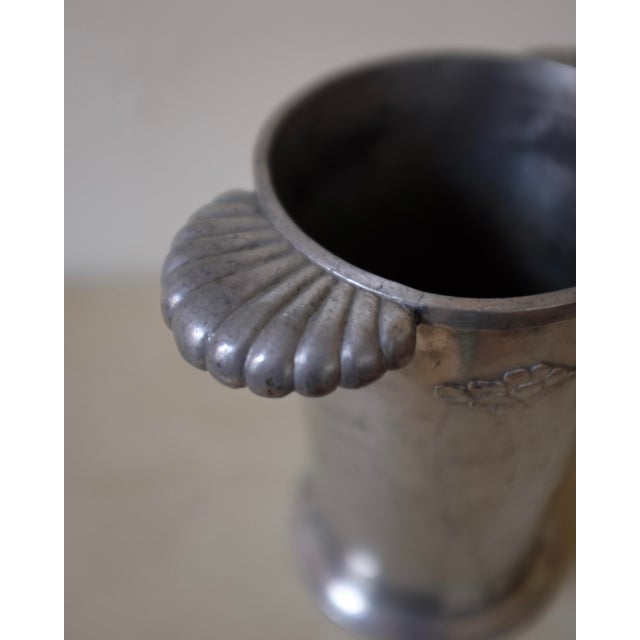 Mid-Century Modern Swedish Pewter Vase From 1929 For Sale - Image 3 of 10