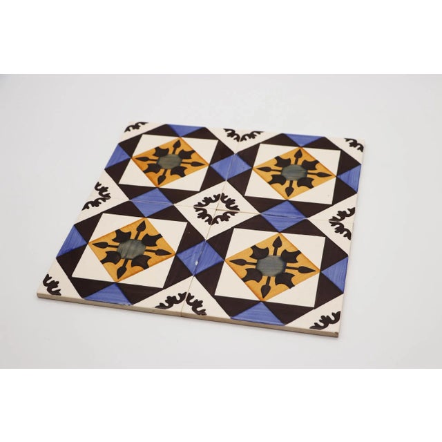 Circa: 1940. Country: Portugal. Material: Earthenware, Tin-glazed pottery. Item condition: Minor chips and imperfections...