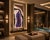 Violet Halo Illuminated Wall Art in Amethyst and Quartz by Sev Art Gallery For Sale - Image 4 of 6