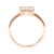 Haus of Brilliance 10K Rose Gold 1/3 Cttw Invisible Set Princess Cut Diamond Composite Square Shape Ring for Women - Size 7 For Sale - Image 4 of 7