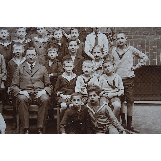 Early 20th Century Antique School Boys in Berlin Germany Photograph For Sale In New York - Image 6 of 7