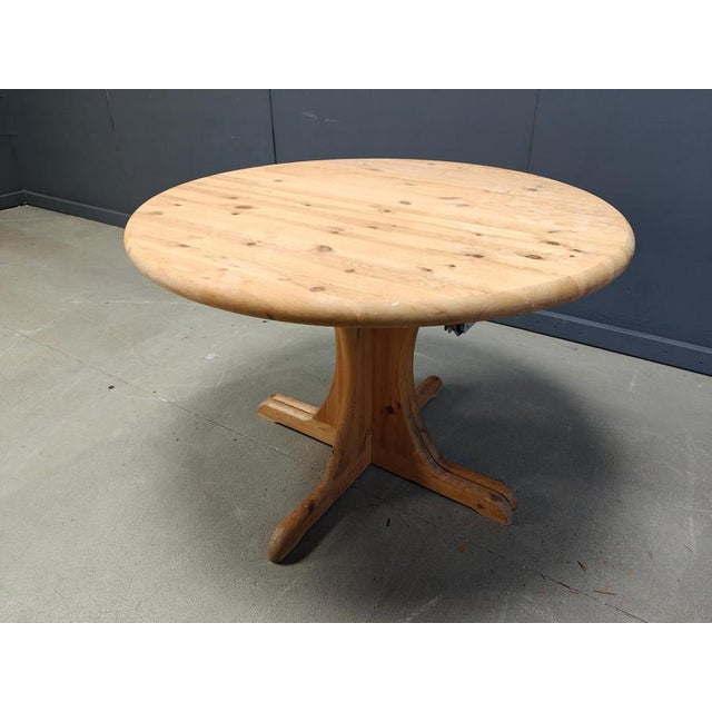 Pine Wood Dining Table by Rainer Daumiller, 1970s For Sale - Image 4 of 12