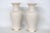 Asian Lenox Ming Blossom Vase Pair of 2 Embossed Ivory Porcelain With Gold Trim 4930b For Sale - Image 3 of 17