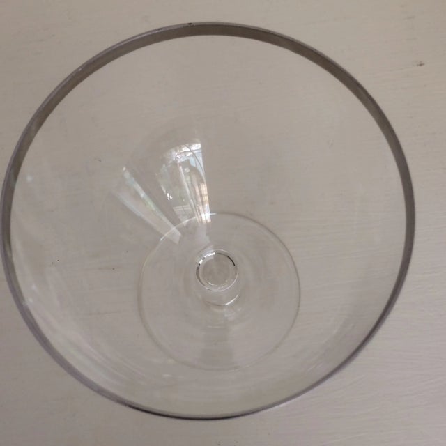 Platinum Rim Wine Glasses 1940s West Germany - Set of 4 For Sale In Sacramento - Image 6 of 13